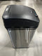 iTouchless 13 Gallon Sensor Trash Can DZT13P - Black/Stainless Steel - Like New