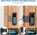 BISTEE NO DRILL BLINK DOORBELL MOUNT PROTECTIVE COVER CASE - BLACK - Like New