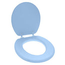 Ginsey Home Solutions Coastal Blue Round Soft Cushioned Toilet Seat - Brand New