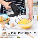 CHIDOLL 5-SPEED ELECTRIC HAND MIXER 800W HANDHELD MIXER TURBO CX-6668 - BLACK - Like New