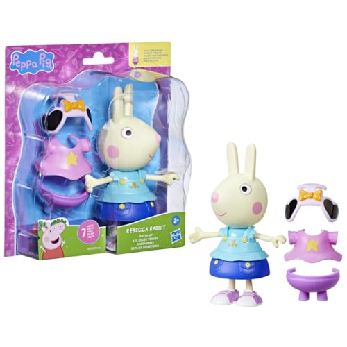 HASBRO PEPPA PIG REBECCA RABBIT DRESS - UP FIGURE G0329 PURPLE/ PINK ...