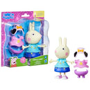 HASBRO PEPPA PIG REBECCA RABBIT DRESS-UP FIGURE 6 ACCESSORIES G0329 PINK - Brand New