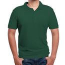 AUTHENTIC GALAXY BY HARVIC MENS SHORT SLEEVE PIQUE SHIRT - SIZE: 3XL - HUNTER - Brand New