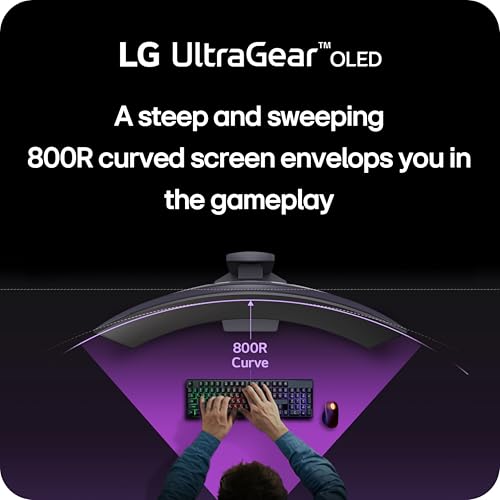 LG 39GS95QE ULTRAGEAR OLED CURVED GAMING MONITOR 39-INCH WQHD 240HZ OLED - BLACK - Like New