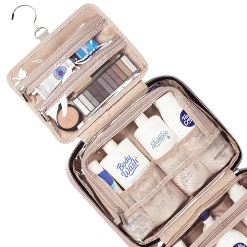NS06A1913 NISHEL TRAVEL TOILETRY BAG WOMEN, ORGANIZER FOR SHAMPOO SIZE L - PINK - Like New