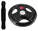 SIGNATURE FITNESS OLYMPIC 2-INCH CAST IRON PLATE WEIGHT PLATE - SF-RC25P - BLACK - Like New