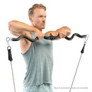 MARCY DELUXE EXERCISE CURL BAR FOR LATS, CURLS AND MORE BBEB-7355 - BLACK - Like New