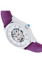 EMPRESS MAGNOLIA AUTOMATIC MOP SKELETON DIAL LEATHER-BAND WATCH - PURPLE - Like New