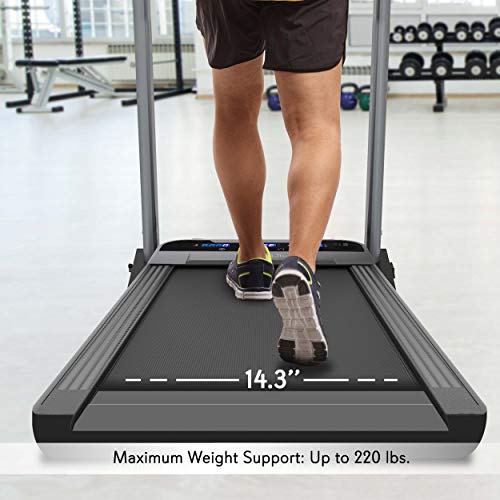 SERENELIFE FOLDING DIGITAL DISPLAY ELECTRIC TREADMILL FITNESS CARDIO - BLACK - Like New