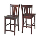IC International Concepts San Remo 24" Seat H Counter Height Stool - Rich Mocha - Brand New