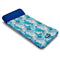 Aqua Oversized Contour Pool Float Lounge – Extra Large – Fabric-Covered - Like New