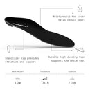 Superfeet All-Purpose Support Low Arch Insoles Active Lifestyle,13.5-15,Black - Like New
