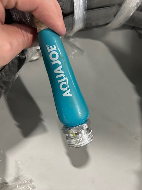 AQUA JOE 1/2 IN. DIA. X 100 FT. XTREME FIBER JACKET GARDEN HOSE - DARK GRAY - Like New