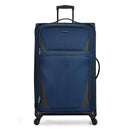 U.S. Traveler Aviron Bay Expandable Softside Luggage Spinner Wheels Navy 30-Inch - Like New