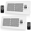 MATULSA KE01-2P Register Booster Fan Fits 4" x 10" Register Holes, 10-Speed, 2PC - Like New