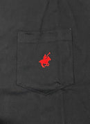 PACIFIC POLO CLUB MEN'S PACIFIC POLO CLUB SOFT BREATHABLE TEES - M- BLACK/RED - Brand New