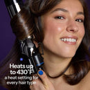 HOT TOOLS 1" TITANIUM CURLING IRON BARREL - BLACK/SILVER - Like New