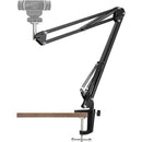 Technical Pro DESKCAM2 WEBCAM SUSPENSION CRANE ARM BASE & DESK CLAMP - BLACK - Like New