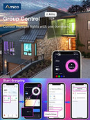 Amico 5/6" Smart LED Recessed Lighting 12 Pack, RGBCW Color Changing WiFi - Like New