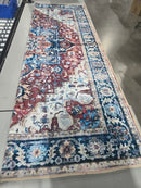 KATHY IRELAND HOME KATHY IRELAND FLANNEL AREA RUG 4FT X 6FT - BLUE/WHITE/RED - Like New