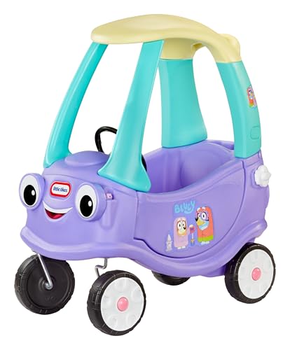 LITTLE TIKES BLUEY GRANNIES CAR COUPE, BLUEY FOOT-TO-FLOOR RIDE-ON - PURPLE/BLUE - Brand New