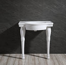 Kingston Brass VPB136P Imperial Ceramic Console Pedestal 2 pcs/Set - White - Brand New