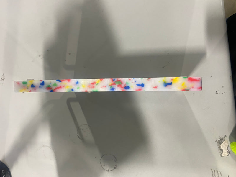 OLLIA CONFETTI RECYCLED PLASTIC CUTTING BOARD, 11" X 9" X .75" - Like New