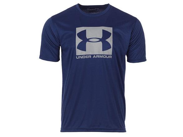 UNDER ARMOR MEN'S BOXED SPORTSTYLE SHORT SLEEVE T-SHIRT - SIZE: MEN 2XL - NAVY - Brand New