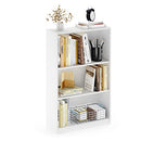 Furinno Jaya 3-Tier Bookshelf Adjustable Shelves 9.5 x 24.5 x 40.3 - White - Like New