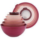 COOK WITH COLOR Mixing Bowls with TPR Lids - 12 Piece Plastic Nesting Bowls - Brand New
