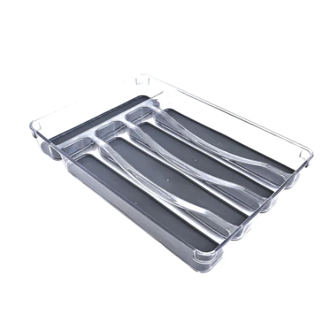 OBA METHOD ORGANIZED DRAWER – UTENSIL TRAY - GRAY/CLEAR - Like New