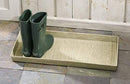 HF by LT Birch Forest Design Enamel Boot Tray, 30 x 13 inches, Putty Finish - Brand New