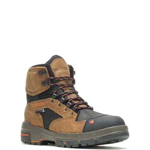 Wolverine Men's Legend 6 Inch Waterproof Comp Work Boot Shoe Tan Size 9 - Like New
