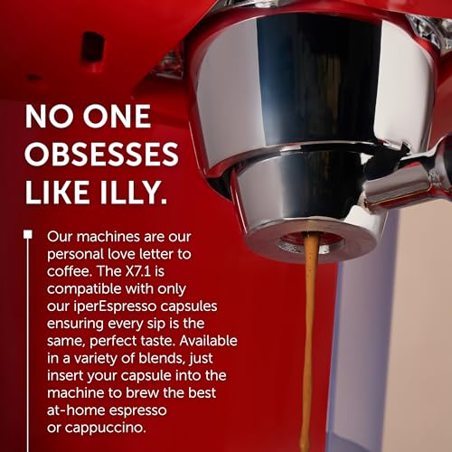 ILLY X7.1 ESPRESSO SINGLE-SERVE MACHINE BARISTA QUALITY ESPRESSO MACHINE - RED - Like New
