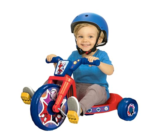 JAKKS PACIFIC SPIDEY & HIS AMAZING FRIENDS RIDE-ON 10" FLY WHEELS JUNIOR CRUISER - Like New