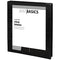 JUST BASICS ROUND-RING VIEW RINGS 61% RECYCLED PACK OF 12 BINDERS - BLACK - Like New