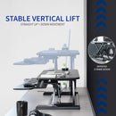 VIVO 32" Desk Converter, K Series, Height Adjustable Sit to Stand Riser - BLACK - Like New