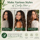 Sleep ‘N Curl Heatless Bamboo Silk Hair Curling Kit with Bonnet - Blue/Green - Brand New