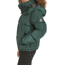 KARL LAGERFELD WOMEN'S DIAMOND QUILT PUFFER JACKET - SIZE: WOMEN M - GREEN - Like New