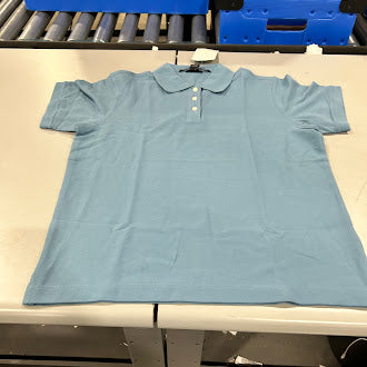 D & JONES WOMEN'S BRACELET LENGTH V-NECK TOP - SIZE: WOMEN M - SLATE BLUE - Brand New