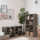 CAPHAUS 13-Inch Cube Storage Organizer Shelf Bookcase 8-Cube - Rustic Grey Oak - Like New
