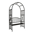Better Garden Steel Garden Arch, 6'7" High x 3'7" Wide - BLACK - Brand New