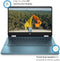 For Parts: HP Chromebook 14" HD TOUCH N4120 4GB 64GB 14A-CA0130WM - Teal - CRACKED SCREEN
