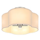BESLOWE 4-LIGHT SEMI FLUSH MOUNT CEILING LIGHT MODERN CLOSE TO CEILING WHITE - Like New