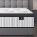 CEMTIP FULL SIZE MATTRESS, 10 INCH HYBRID MATTRESS IN A BOX - WHITE - Brand New