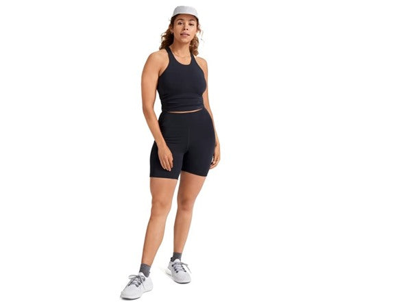 ALLBIRDS WOMEN'S NATURAL BIKE SHORT - NATURAL BLACK - X-SMALL - Brand New