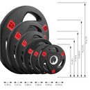 FITVIDS OLYMPIC CAST IRON 2-INCH WEIGHT PLATE STRENGTH TRAINING & WEIGHTLIFTING - Like New