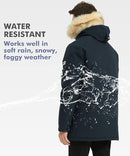 PUREMSX INSULATED EXPEDITION PARKA COAT HOODED WARM - SIZE: MEN SMALL - NAVY - Like New