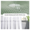 LACYAN 3 IN 1 WATERPROOF WAFFLE WEAVE SHOWER CURTAIN 12 HOOKS 72X72 - GREEN - Like New