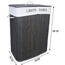 Large Laundry Hamper,Clothes Hamper with 2 Removable Liner Bags-X-Large Hamper - Brand New